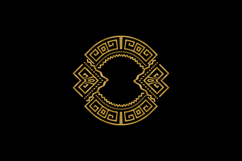 Vintage luxury golden ornament ethnic decoration element Product Image 1