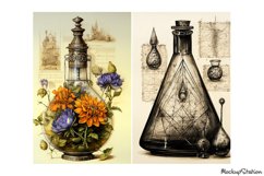 Magic Potion Bottles Pages JPG | Apothecary Ephemera Papers Product Image 2