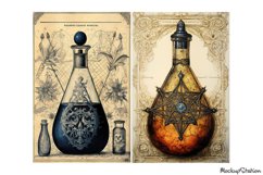 Magic Potion Bottles Pages JPG | Apothecary Ephemera Papers Product Image 3