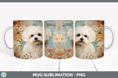 GorgeousDecoupage Malteses Mug Wrap design.