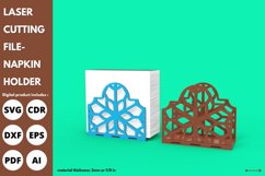 Vintage mandala flower napkin holder svg laser cutting file Product Image 3