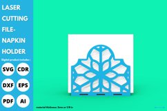 Vintage mandala flower napkin holder svg laser cutting file Product Image 4