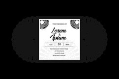 Vintage mandala wedding card laser cut isolated Product Image 2