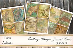 Vintage Maps Cards Product Image 2