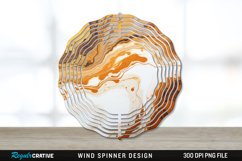 Vintage Marbled Wind Spinner Sublimation PNG Design Product Image 1