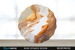 Vintage Marbled Wind Spinner Sublimation PNG Design Product Image 1