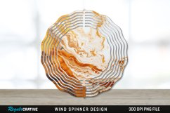 Vintage Marbled Wind Spinner Sublimation PNG Design Product Image 1