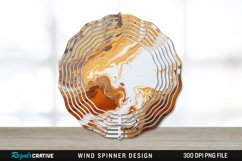 Vintage Marbled Wind Spinner Sublimation PNG Design Product Image 1