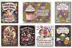 Vintage Mardi Gras Farmhouse Clipart Bundle Product Image 4