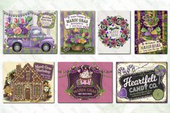 Vintage Mardi Gras Farmhouse Clipart Bundle Product Image 3