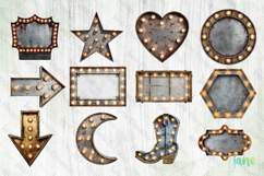 Vintage Marquee Letter &amp; Number PNG Bundle Product Image 4