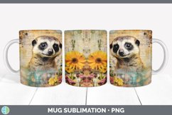 GorgeousDecoupage Meerkats Mug Wrap design.