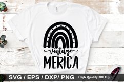 Vintage Merica SVG - 4th Of July Design Product Image 1
