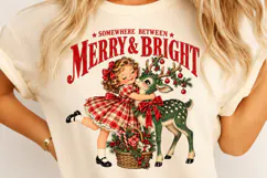 Vintage Merry & Bright PNG Product Image 4