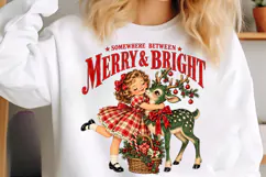 Vintage Merry & Bright PNG Product Image 5