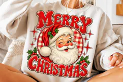 Vintage Merry Christmas Santa PNG | Retro Christmas Png Product Image 3