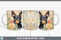GorgeousDecoupage Miniature Pinschers Mug Wrap design.