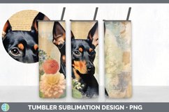 GorgeousDecoupage Miniature Pinschers Tumbler design.