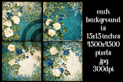 Vintage Mix Background, Floral Grunge Junk Journal Paper, 15 Product Image 2