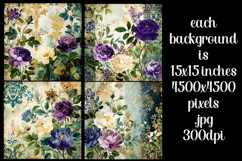 Vintage Mix Background, Floral Grunge Junk Journal Paper, s2 Product Image 2