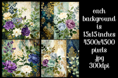 Vintage Mix Background, Floral Grunge Junk Journal Paper, s6 Product Image 2