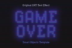 Vintage Monitor CRT Text Effect Product Image 1