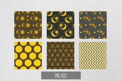 Vintage Moon and Sun Seamless Pattern Paper Packs Product Image 1