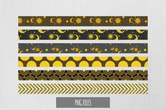 Vintage Moon and Sun Seamless Pattern Strips Product Image 1