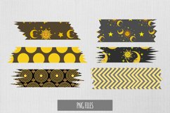 Vintage Moon and Sun Seamless Pattern Tape Product Image 1