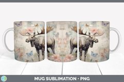 GorgeousDecoupage Moose Mug Wrap design.