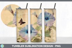 Bundle of six Decoupage Morning Glories Tumbler designs.