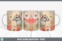 GorgeousDecoupage Mice Mug Wrap design.