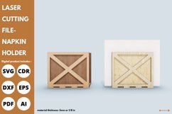 vintage multilayers napkin holder svg laser cutting file Product Image 5