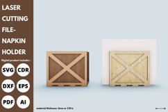 vintage multilayers napkin holder svg laser cutting file Product Image 6