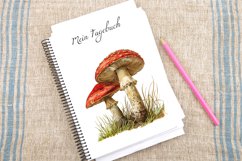 Watercolor Vintage Mushroom Clipart Bundle Product Image 4