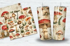 Vintage Mushrooms Digital Paper Bundle Product Image 2