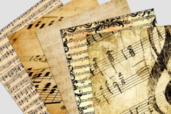 Vintage Music Digital Paper Pack Product Image 2