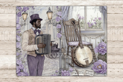 GlamArtZhanna, Vintage Music Journal Paper, Victorian Woman Pages, African American Woman, Music Instrument Kit, Sheet Music Collage, Piano Guitar Violin, My Porch Prints, Scrapbooking Supplies, Printable Ephemera, Fussy ATC Card, Digital Scrapbook Kit, M