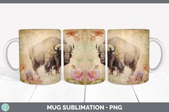 GorgeousDecoupage Musk Ox Mug Wrap design.