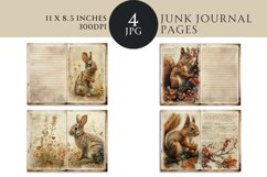 Vintage Nature Junk Journal Digital Paper Bi-fold