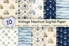 vintage nautical pattern, coastal digital paper, nautical seamless pattern, anchor pattern, lighthouse pattern, ocean waves pattern, sailboat pattern, maritime wallpaper, seashell pattern, starfish pattern, ship wheel pattern, coral pattern, nautical stri