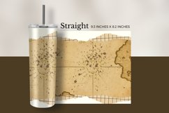 Vintage Nautical Map Tumbler Wrap Product Image 2