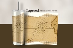 Vintage Nautical Map Tumbler Wrap Product Image 3