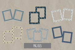 Vintage Nautical Seamless Pattern Frame Set Product Image 1