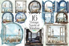 Vintage Nautical Window Sublimation Product Image 1
