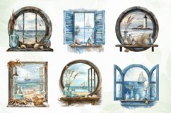Vintage Nautical Window Sublimation Product Image 3