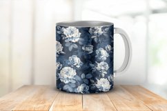 Vintage Navy Roses Digital Paper Bundle Product Image 4