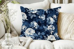 Vintage Navy Roses Digital Paper Bundle Product Image 5