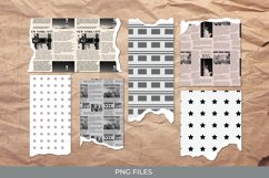 Vintage New York Article in Newspaper Torn Paper Product Image 1
