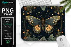 Vintage Night Moth Mouse Pad Product Image 1
